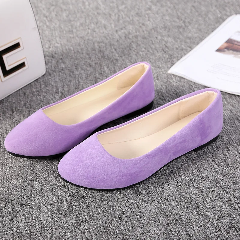 

Женские туфли на плоской подошве, без застежки, Размеры 35-43