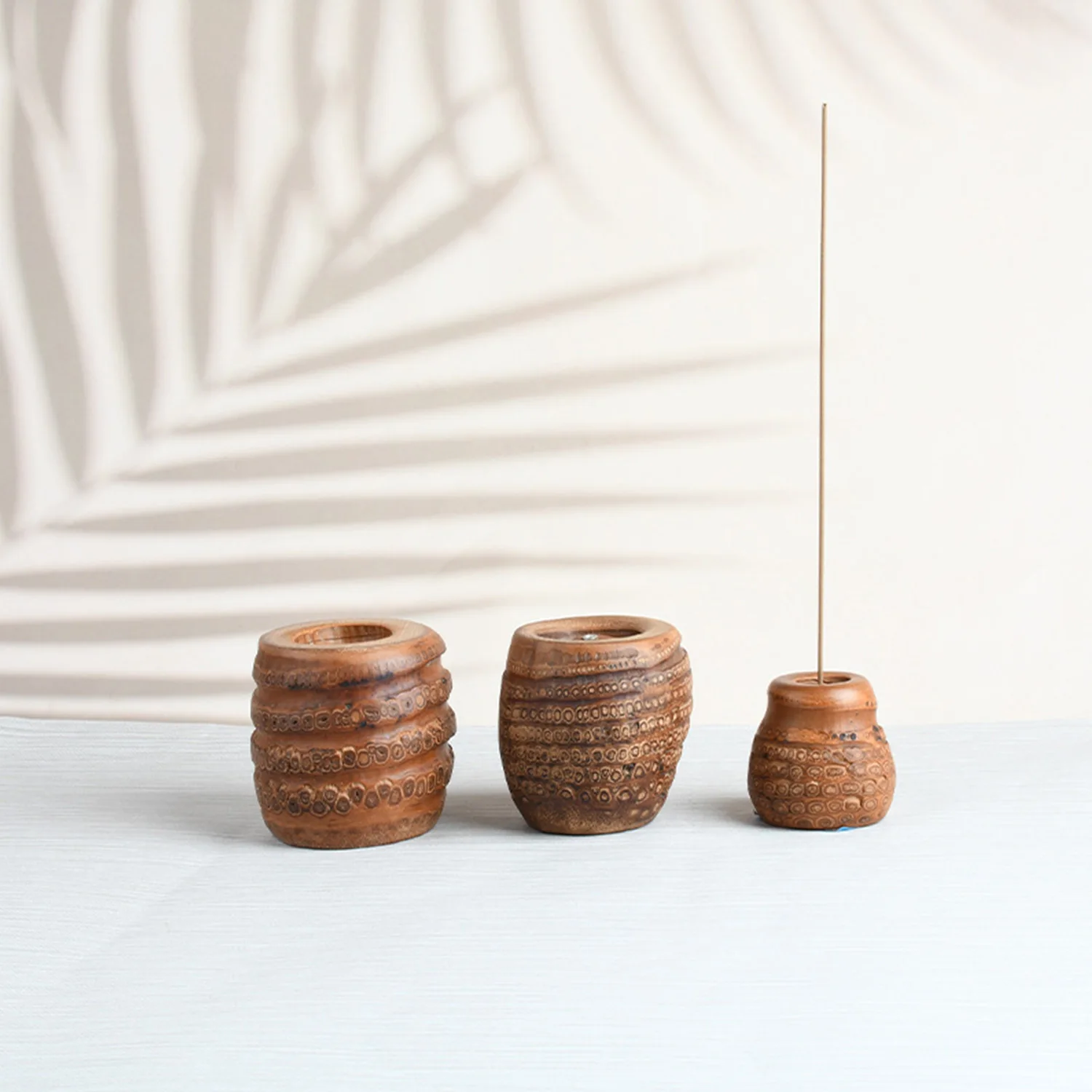 

GGboom Bamboo and Wood product Bamboo products bamboo root incense insert Zen incense seat household Buddha incense burner