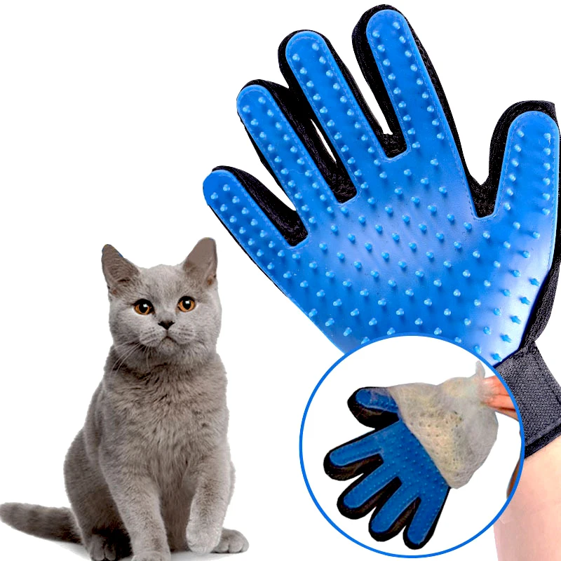 

Cat Glove Pet Brush Glove for Cat Dog Grooming Glove Hair Remove Brush Dog Deshedding Cleaning Combs Massage Gloves