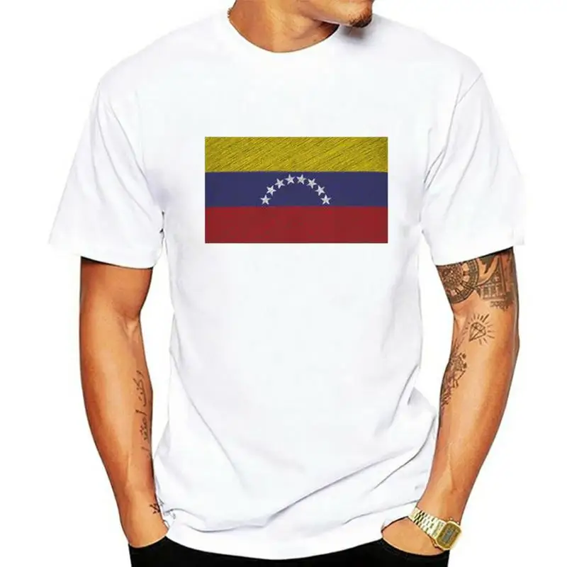 Мужская футболка Venezuela Scribble Flag хлопок