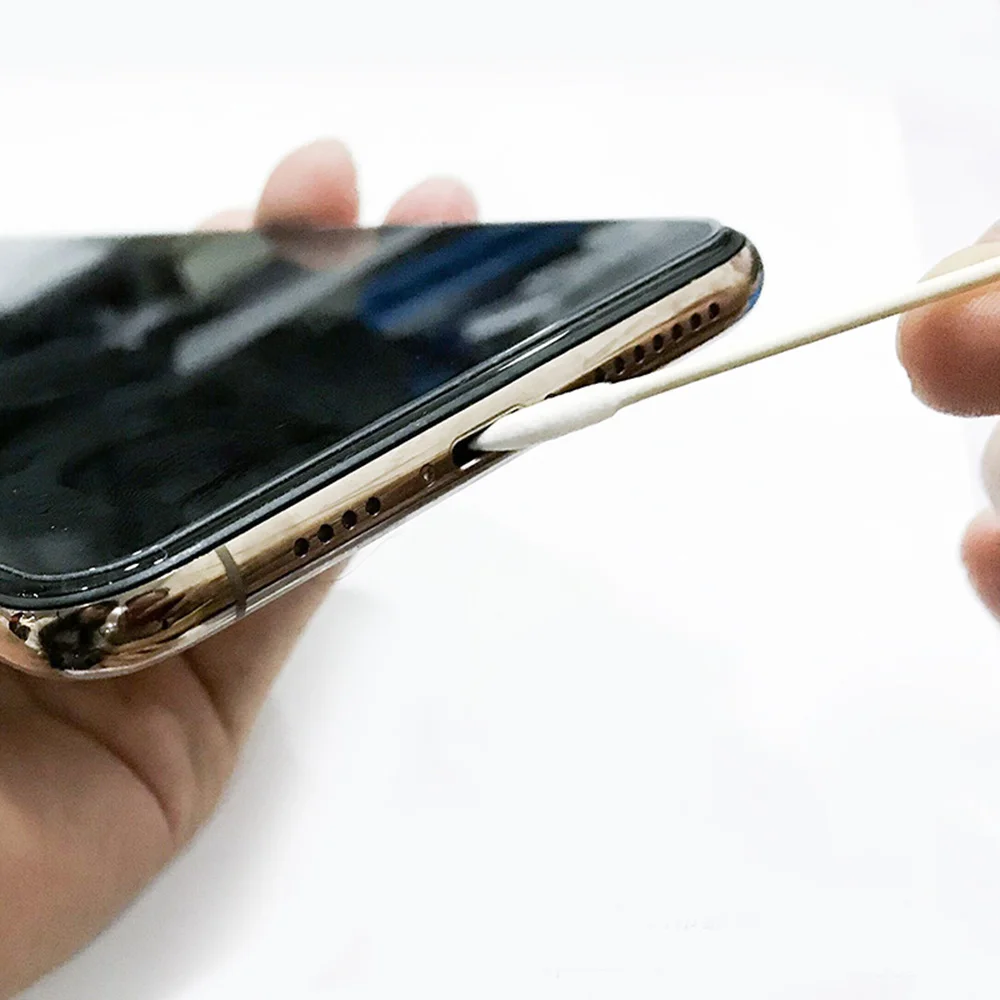 

25pcs/pack Cleaning Cotton Swab for Mobile Phone Charge Port Bluetooth Headset Cleaning Tool Brushes for Wireless Headphones