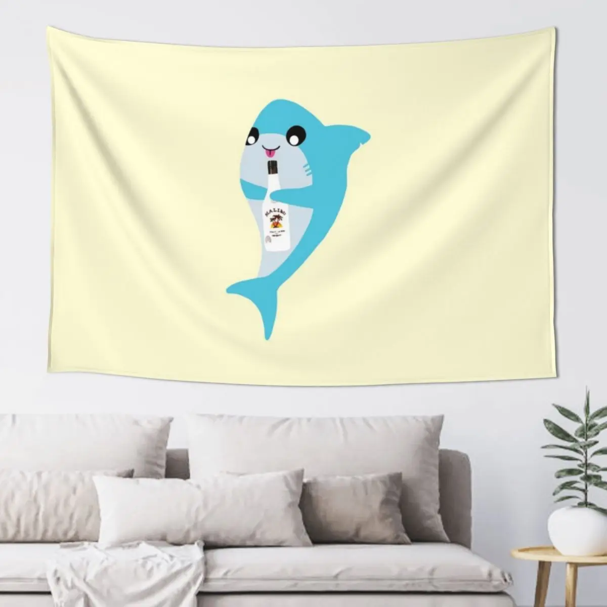 Гобелен Акула питьевая Малибу Декор для ванной комнаты Декоративные настенные