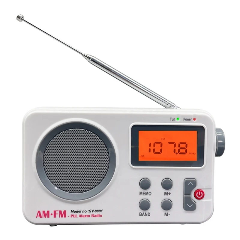 

Портативное AM FM Ретро стерео коротковолновое радио с ЖК-экраном, разъем для наушников, тяжелые басы, цифровой будильник для дома