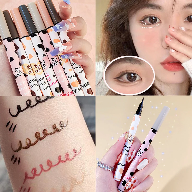 

Multi-colored Brown Lying Silkworm Eyeliner Pen Liquid Eye Shadow Pencil Slim Eyes Makeup Pen Korean Style Eyeliner Tool