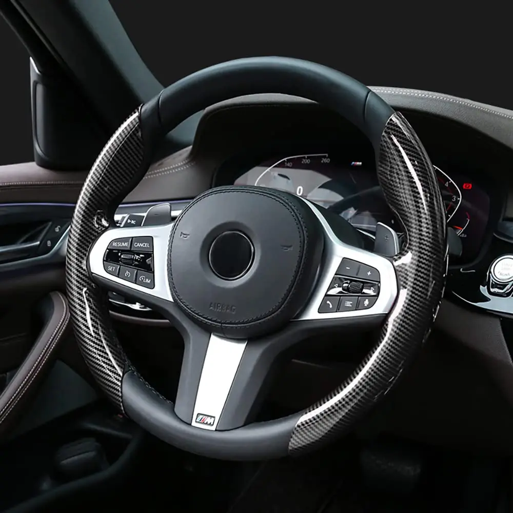 Универсальный автомобильный Противоскользящий чехол на рулевое колесо из