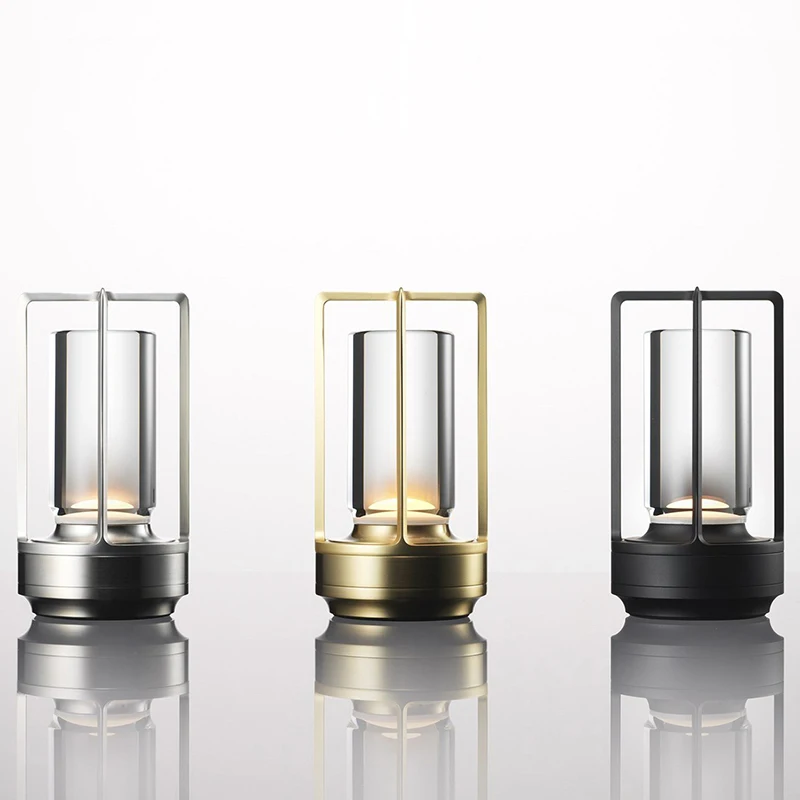 

Retro Bar USB Rechargeable Table Lamp Nordic Luxury Night Lamp Hotel Restaurant Bedroom Bedside Desktop Decorative Night Lights