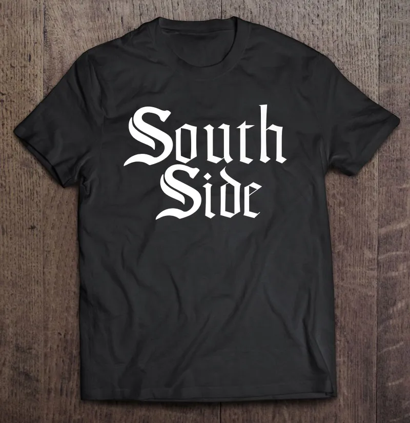 

Классические белые футболки Чикаго с надписью South Side, собственный дизайн, Мужская футболка с принтом манги, футболка оверсайз