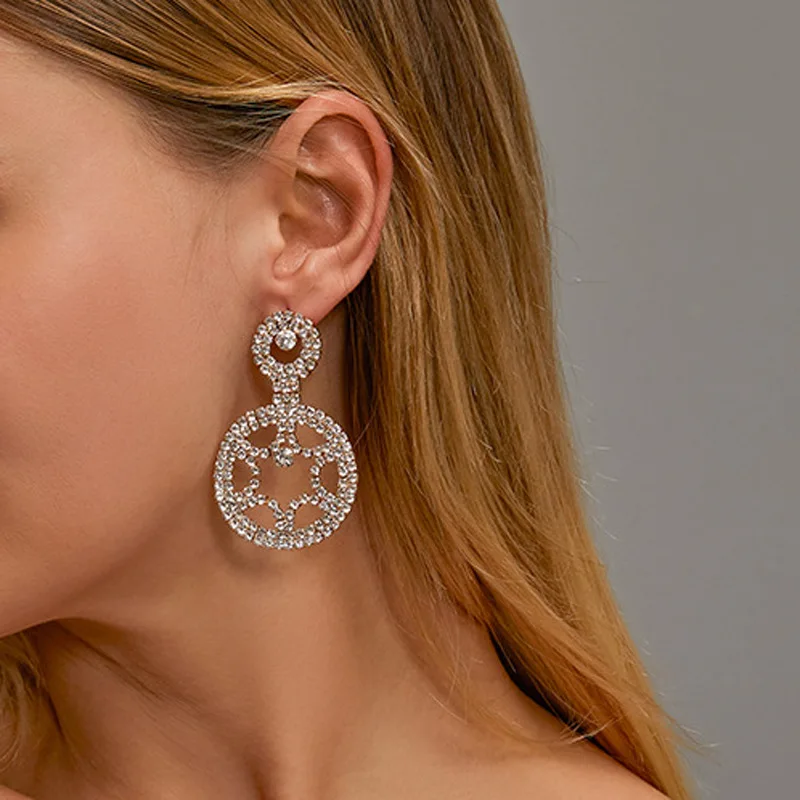 

MODOMA 2023 New Vintage Hoop Earrings For Women Wedding Luxury Designer Jewelry Elegant Minimalist Piercing Hanging Earrings