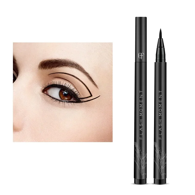 

Cotton Tip Black Liquid Eyeliner Tip Smooth Quick Dry Long-lasting Waterproof Sweatproof Eye Makeup