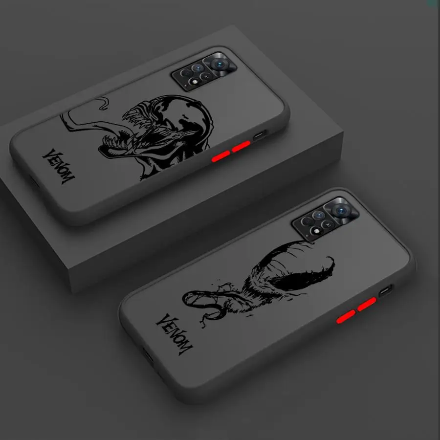 Marvel Venom Logo Phone Case for Xiaomi Redmi Note 11 Pro 5G 12S 11S 12 13 Plus 10S 10 7 8 9 Coque Cover