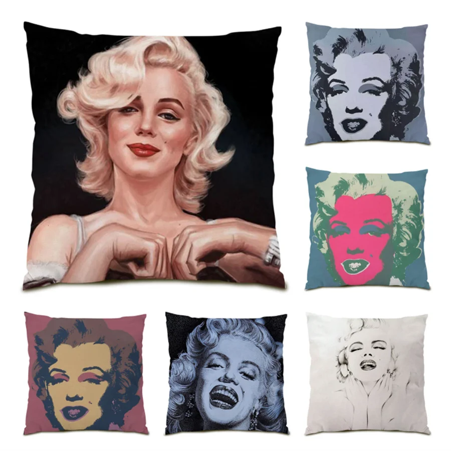 

Modern Sofa Living Room Decoration Home Decor Velvet Polyester Linen Retro Pillowcase Vintage Funny Figure Cushion Cover E0497