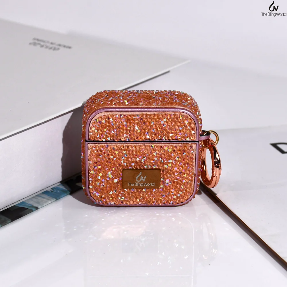Чехол для Airpods с стразами и бриллиантами