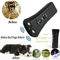 pet dog repeller whistle anti barking stop bark training device trainer led ultrasonic 3 in 1 anti barking dog training