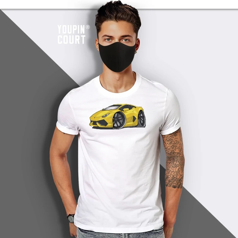 

Футболка для мужчин Huracan Yellow Black Koolart