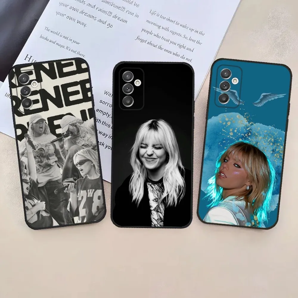 Чехол для телефона Singer R-Renee Rapp Samsung S24 23 22 30 21 10 9 Ultra Plus Lite FE 5G черный мягкий чехол