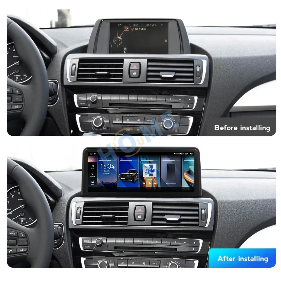 Фото 8-ядерный Android13 10,25 дюйма для BMW 1 серии F20 F21 2013-2017, автомобильный видеоплеер, мультимедийный экран, Carplay, авто радио, стерео GPS 4G №2