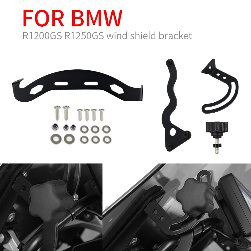 

Windshield Bracket For BMW R1250GS Adventure R1200GS GS R1200 R1250 2014-2021 Motorcycle Windscreen Holder Strengthen Mount Kit