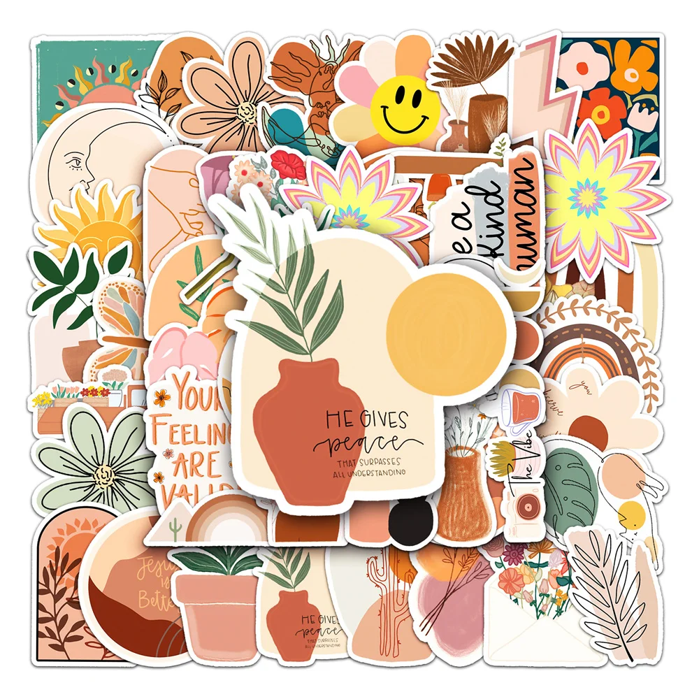 

Стикеры водостойкие в богемном стиле с рисунком граффити, 10/30/50 шт.