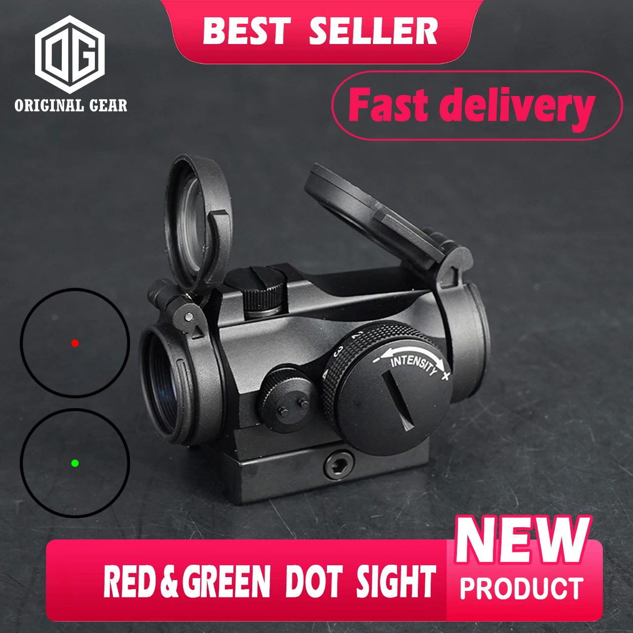 Green And Red Dot Optical Sight Tactical Airsoft Tactics Air rifle Riflescope Reddot Accessories 2.26/1.93/LT660 Scope Mount