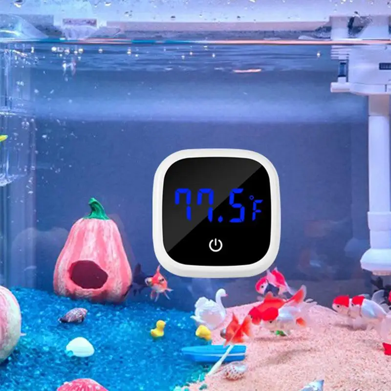 

Цифровой аквариумный термометр, инструмент для измерения температуры воды, термометр для аквариума, точный дисплей приблизительности, подходит для рыб