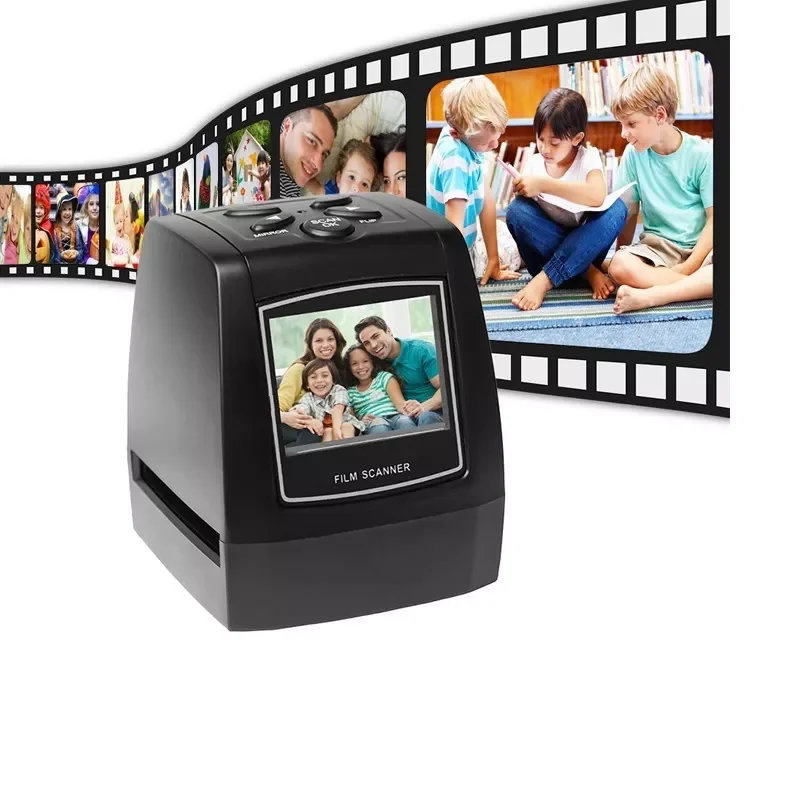 

New Protable Negative Film Scanner 35/135mm Slide Film Converter Photo Digital Image Viewer with 2.4" LCD Build-in Editing