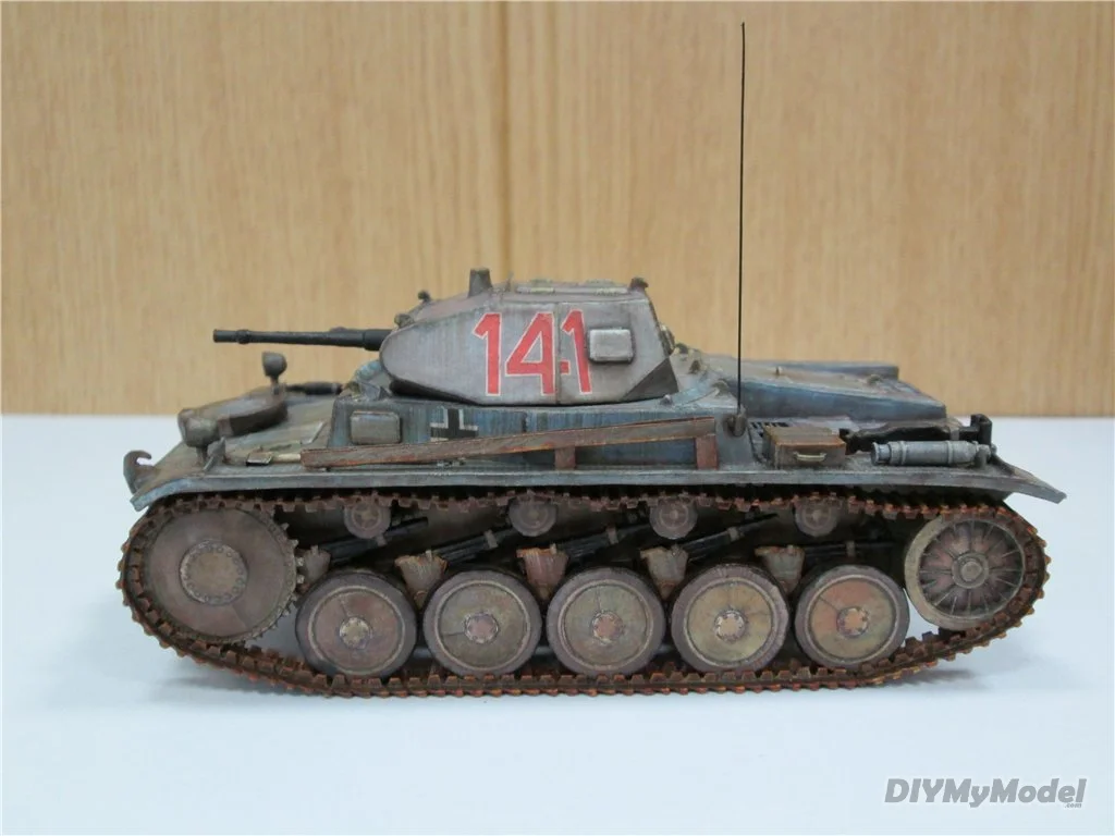 ДОМАШНИЙ МОДЕЛЬНЫЙ КОМПЛЕКТ БУМАЖНОЙ МОДЕЛИРОВАНИЯ НЕМЕЦКОГО СВЕТОВОГО ТАНКА PZKPFW II DIY ручной работы, игрушка, пазл, подарок, киноатрибуты