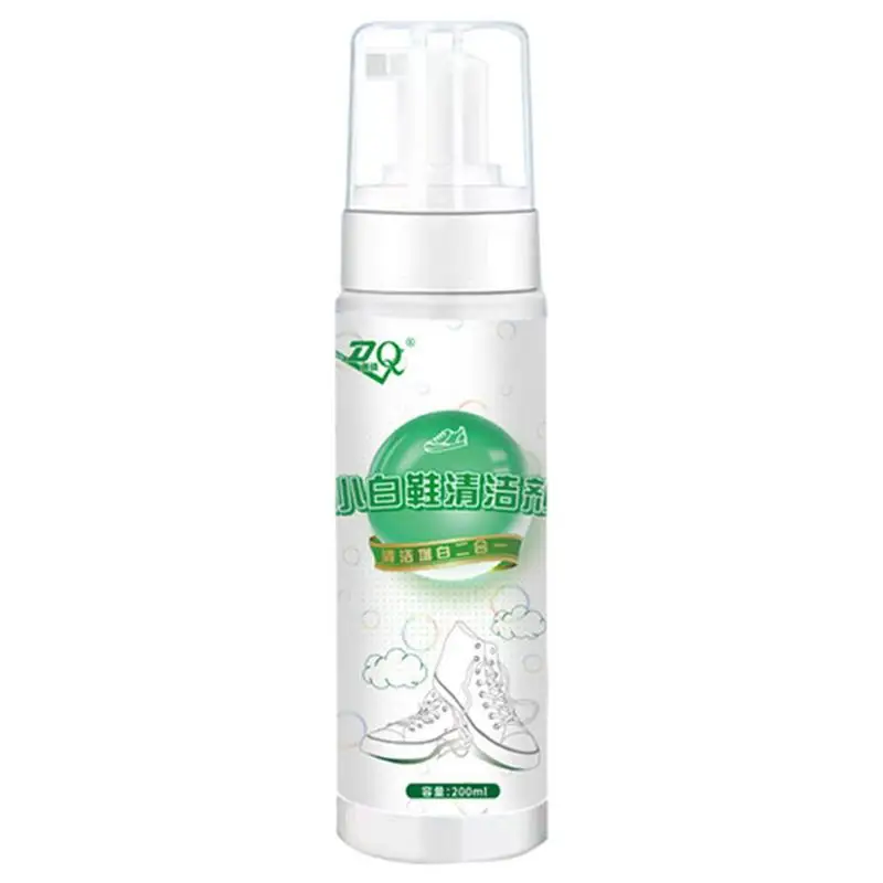 White Shoe Cleaner Shoe Cleaning Spray 200ml Gentle Portable Multifunctional Shoe Cleaning Supplies For Basketball Sports Canvas