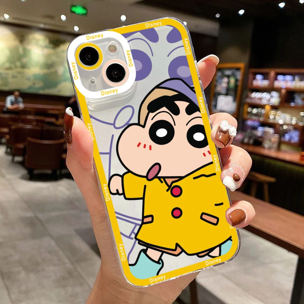 

Disney Crayons Shinchans Phone Case for Xiaomi Redmi Note 12C 11 10 Pro Plus 10C 9A 9C 9T K30 K40 K50 K60 4G 5G Transparent Capa