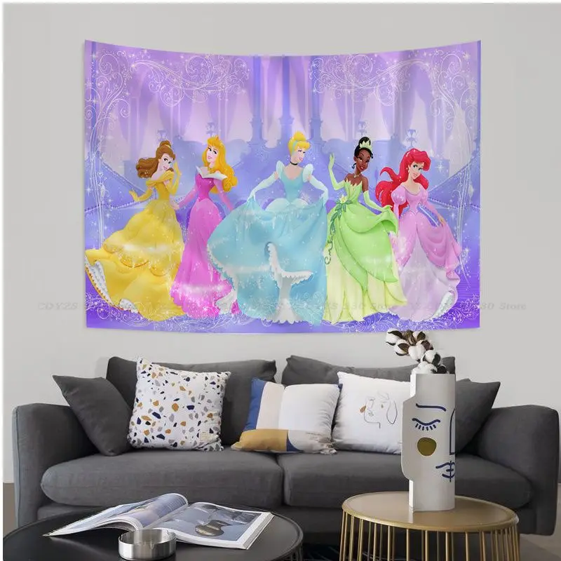 Настенные гобелены Disney Princess Hippie для гостиной дома и общежития Декор искусство