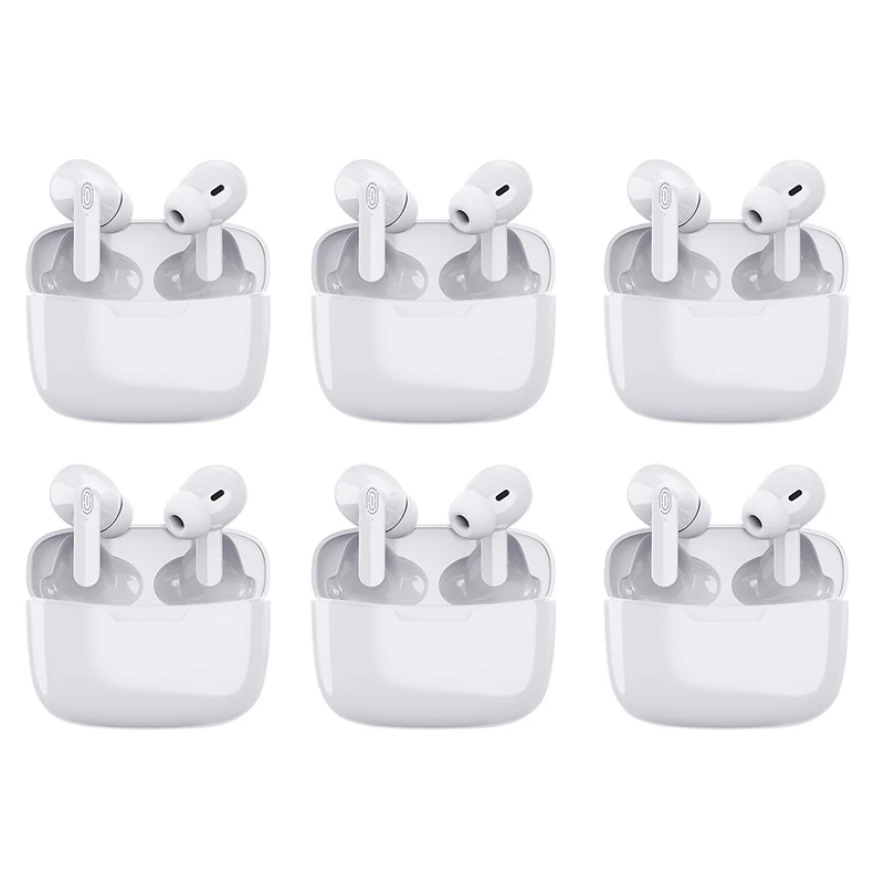 

6 шт., Беспроводные спортивные наушники с микрофоном