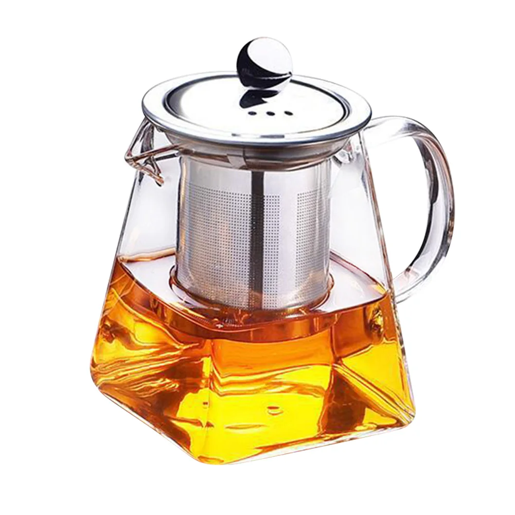 

Термостойкий стеклянный чайный горшок с фильтром из нержавеющей стали, заварочный чайник 350 мл, чайный горшок, аксессуары для чайника