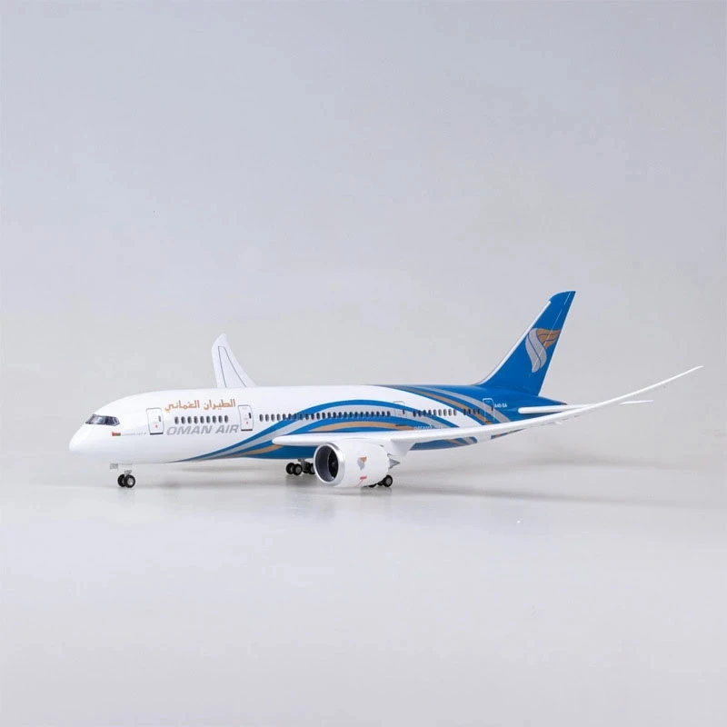 Масштаб 1/130 43 см модель самолета из реактивной смолы Dream Oman B787 (с подсветкой и