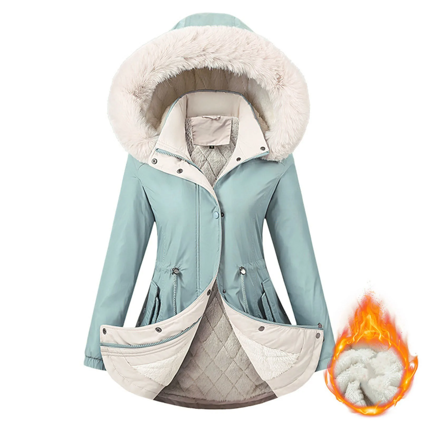 

Пальто для женщин оливковое с капюшоном, утепленная флисовая куртка с длинным рукавом, пальто с капюшоном, оливковое