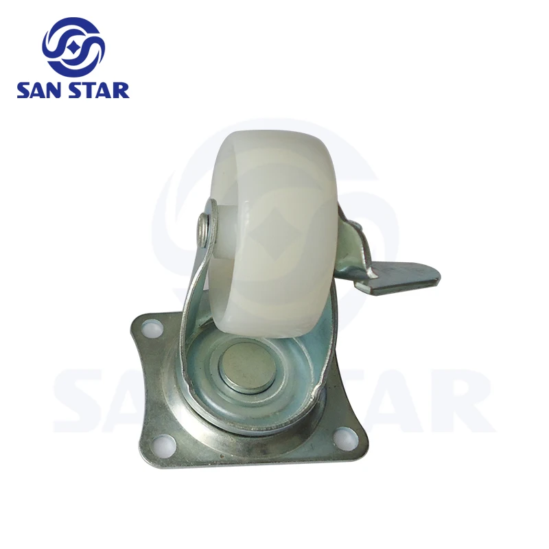 

4 pcs of 5cm diameter foot wheel with brake for arcade game machine