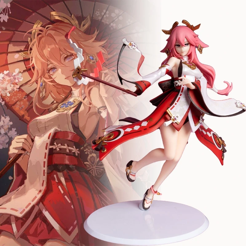 

Genshin Impact Yae Miko Model Dolls Figurines Anime Game Figure Sexy Girl Pvc Action Figure Collection Decorate Children Adult T