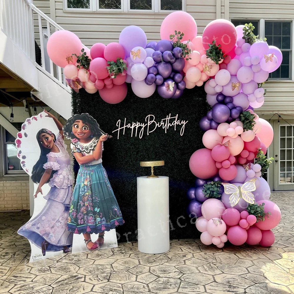 

152pcs Disney Encanto Mirabel Theme Party Balloons Arch Garland Kit For Kids 1 2 3th Birthday Baby Shower Air Globos Decoration