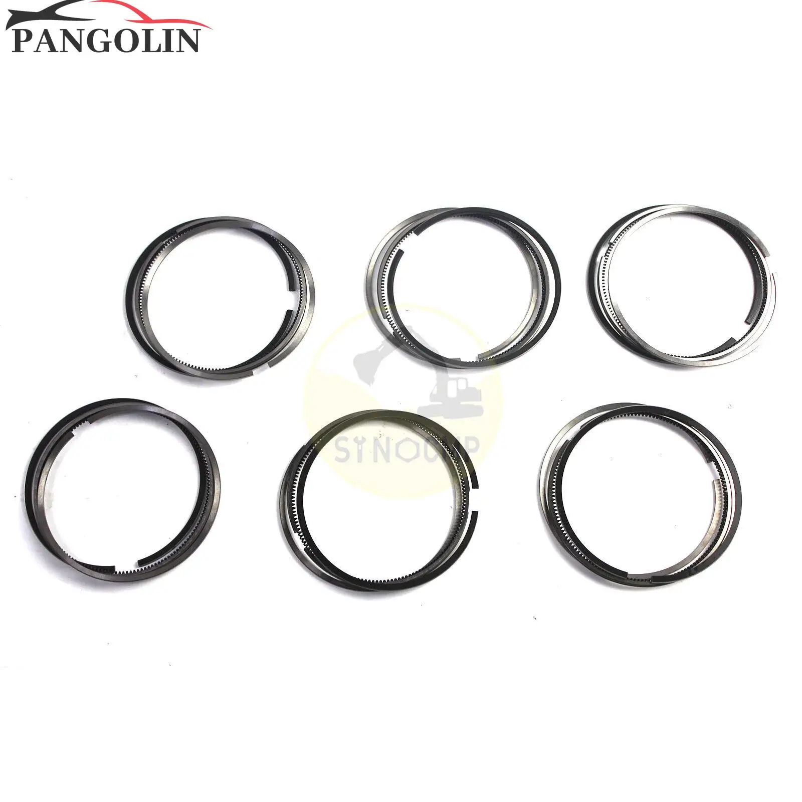 

S6D95 6D95L S6D95L-1 Engine Piston Ring Set for Yanmar Engine Komatsu Forklift Truck PC180-3 PC180LC-3 PC200LC-5 Excavator