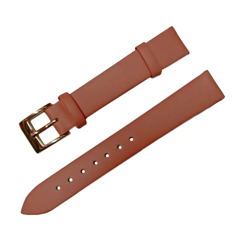 Leather Watchbands 12/14/16/18/20/22mm High Quality Wrist Belt Bracelet Brown Black Watch Replacement Bands Accessories