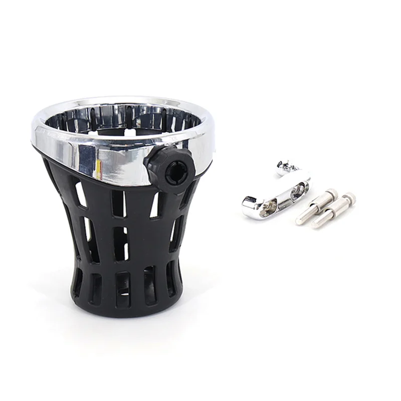 

Motorcycle Rider Passenger Coffee Holder Water Bottle Drink Holder for Honda Goldwing GL1800 F6B 2018-2021(Silver)