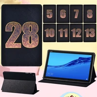 tablet cover case for huawei mediapad m5 lite 10 110 8lite 8 anti fall lucky number pattern protective shell free stylus