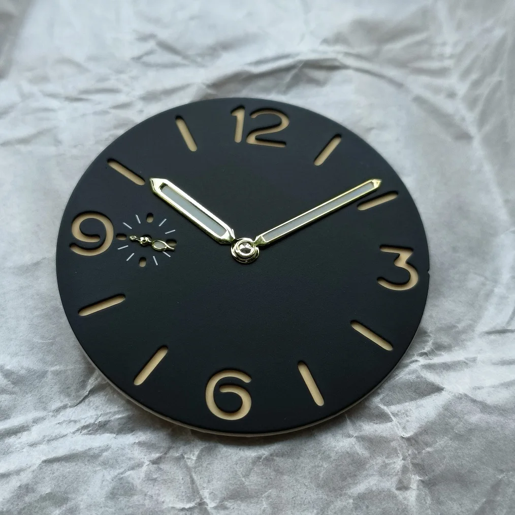 Черный циферблат без стерилии логотипа аксессуары для часов диаметр 39 мм