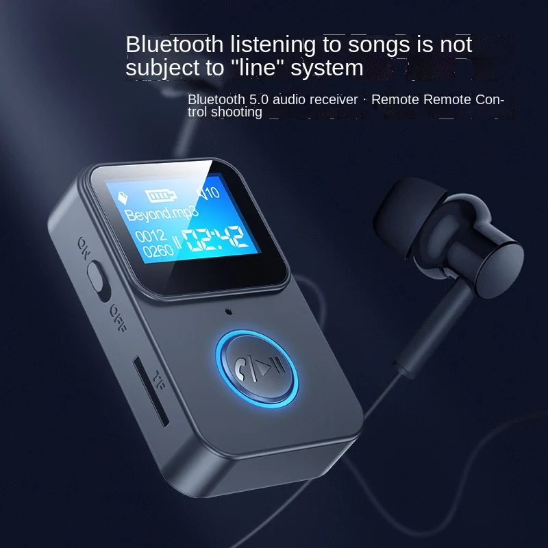 Новый адаптер аудиоприемника Bluetooth 5 0 MP3-плеер с экраном поддерживает