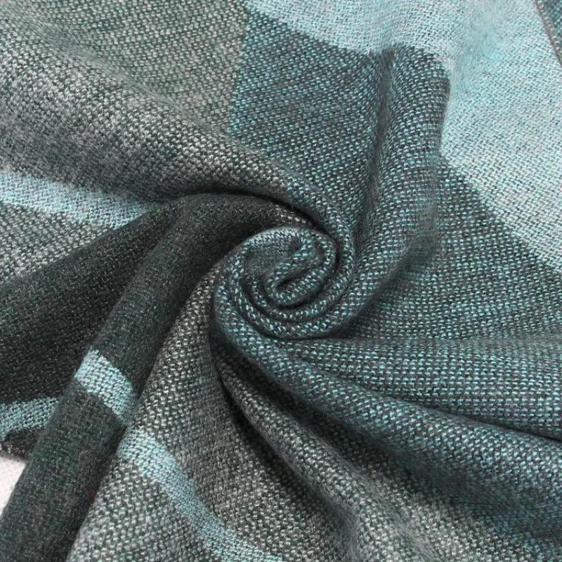 Зимний термошарф в клетку элитный деловой мужской шарф модный шарф.