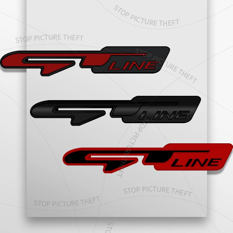 1 шт. 3D металлический логотип GT Line решетка эмблема значок автомобиля задний хвост