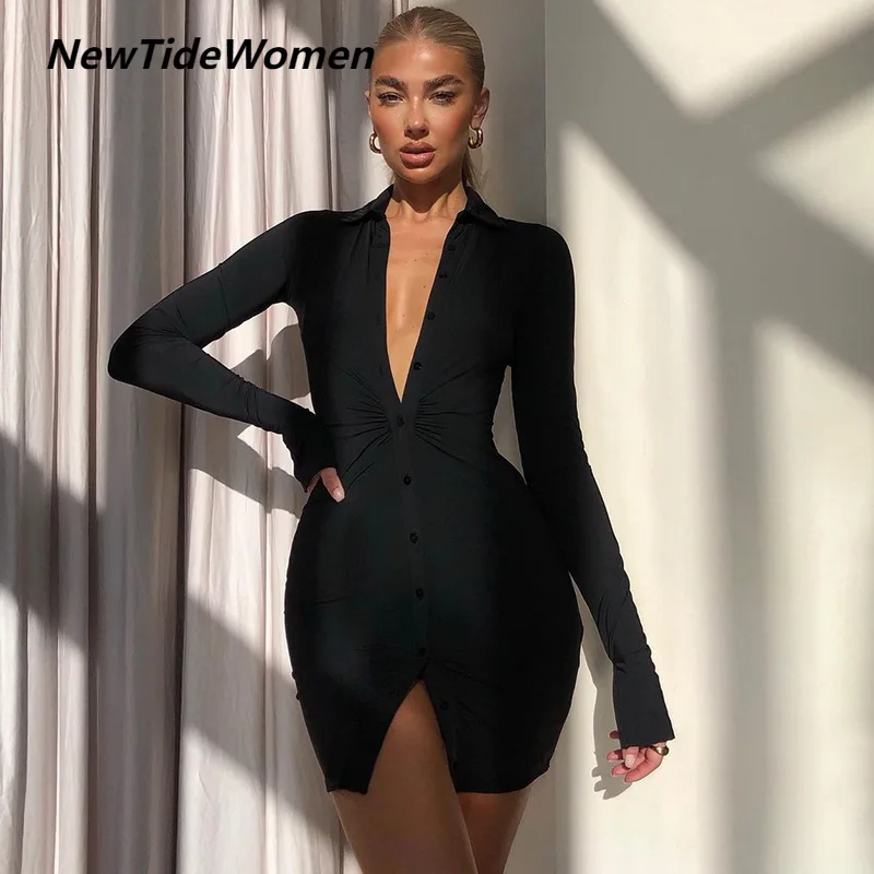 

Популярный летний женский модный плиссированный кардиган рубашка с длинным рукавом Короткая юбка женское платье