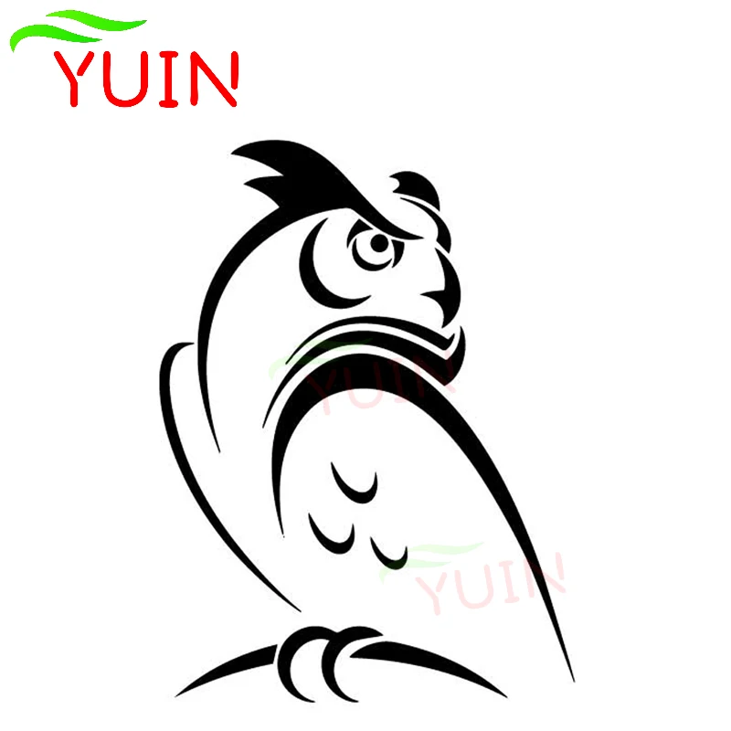 

Owl Cartoon Pattern Animal Car Sticker Car Door Window Decoration PVC Waterproof Sunscreen Decal Black/White/Red/Laser/Silver