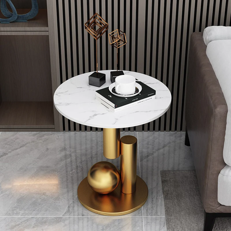 

Unique Sofa Luxury Side Table Desk Small Metal Nordic Living Room Coffee Tables Modern Design Meubles De Salon Home Furniture