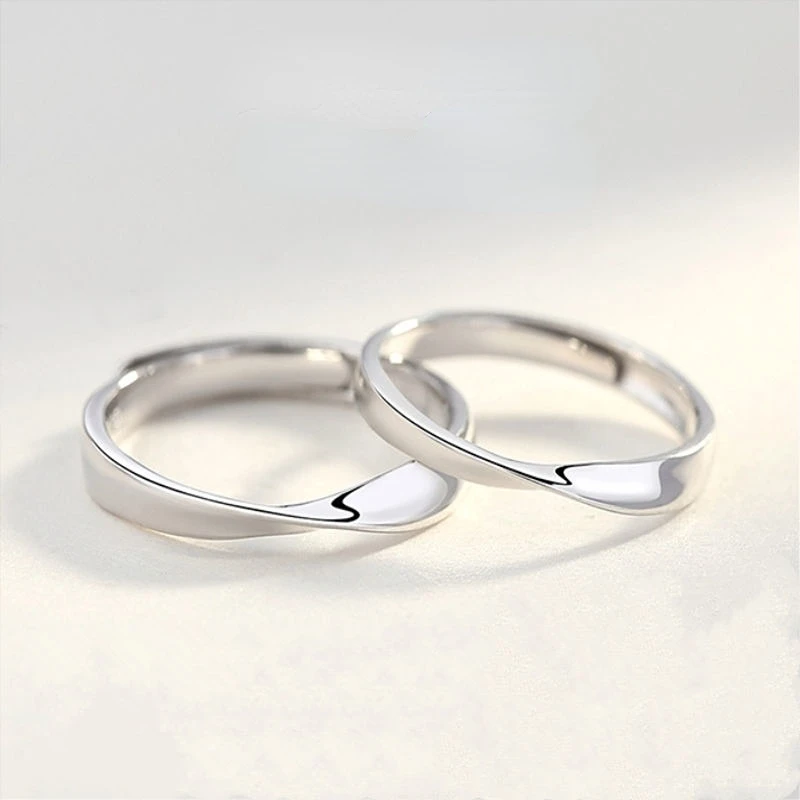 

Thin Womem's Mobius Ring Charms 925 Sterling Silver Twist Mobius Wedding Ring Infinite Love Gitfs Jewelry
