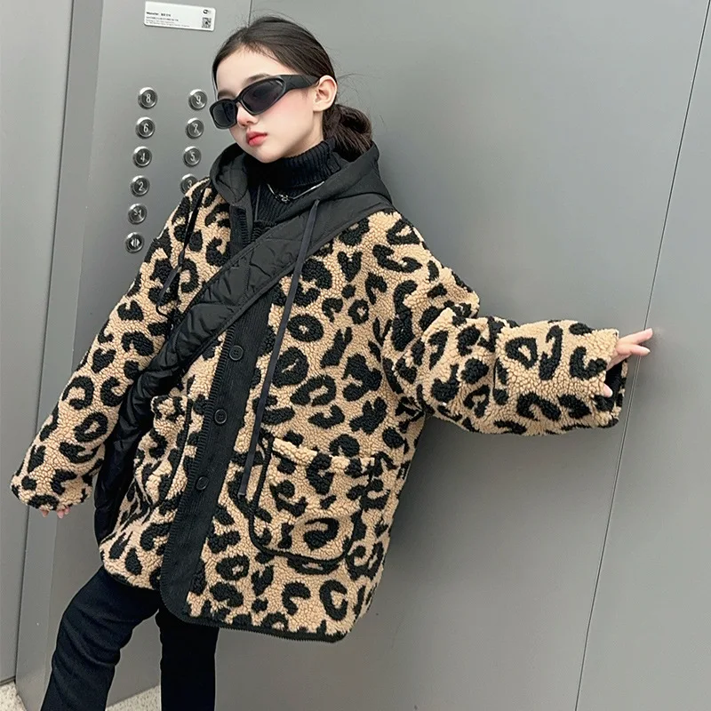 Пальто для девочек новинка 2024 зимняя детская одежда корейский стиль пальто с