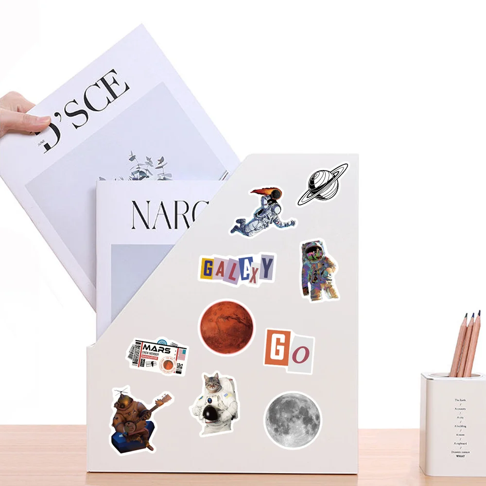 50 шт. наклейки для скрапбукинга астронавт |